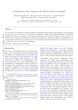 A Clarification of the Nuances in the Fairness Metrics Landscape