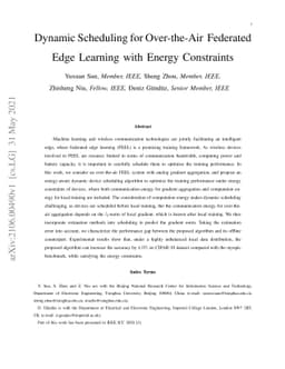 Dynamic Scheduling for Over-the-Air Federated Edge Learning with Energy
  Constraints