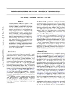 Transformation Models for Flexible Posteriors in Variational Bayes