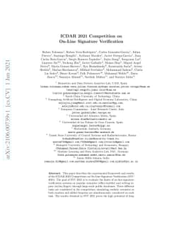 ICDAR 2021 Competition on On-Line Signature Verification