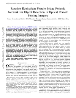 Rotation Equivariant Feature Image Pyramid Network for Object Detection
  in Optical Remote Sensing Imagery