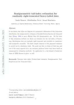 Semiparametric tail-index estimation for randomly right-truncated
  heavy-tailed data
