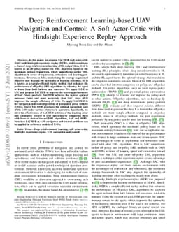 Deep Reinforcement Learning-based UAV Navigation and Control: A Soft
  Actor-Critic with Hindsight Experience Replay Approach