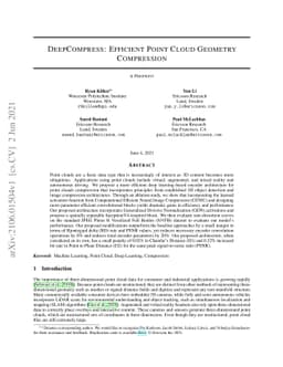 DeepCompress: Efficient Point Cloud Geometry Compression
