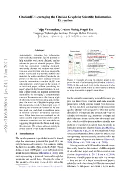 CitationIE: Leveraging the Citation Graph for Scientific Information
  Extraction