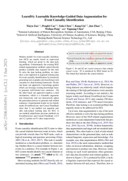 LearnDA: Learnable Knowledge-Guided Data Augmentation for Event
  Causality Identification