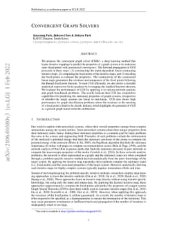 Convergent Graph Solvers