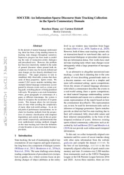 SOCCER: An Information-Sparse Discourse State Tracking Collection in the
  Sports Commentary Domain