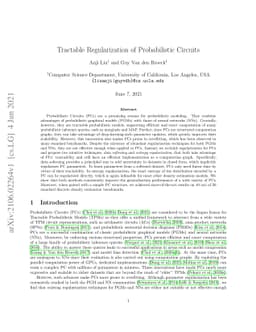 Tractable Regularization of Probabilistic Circuits