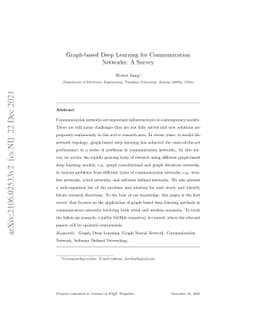 Graph-based Deep Learning for Communication Networks: A Survey
