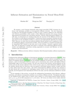 Influence Estimation and Maximization via Neural Mean-Field Dynamics