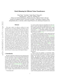 Patch Slimming for Efficient Vision Transformers