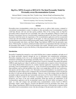Big-Five, MPTI, Eysenck or HEXACO: The Ideal Personality Model for
  Personality-aware Recommendation Systems