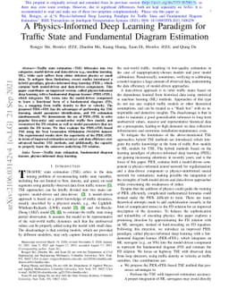 A Physics-Informed Deep Learning Paradigm for Traffic State and
  Fundamental Diagram Estimation