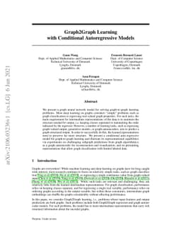 Graph2Graph Learning with Conditional Autoregressive Models
