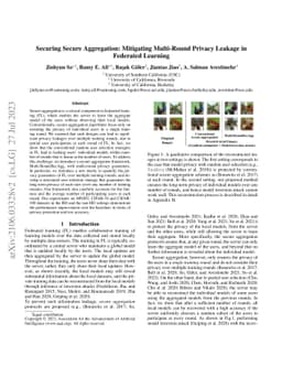 Securing Secure Aggregation: Mitigating Multi-Round Privacy Leakage in
  Federated Learning