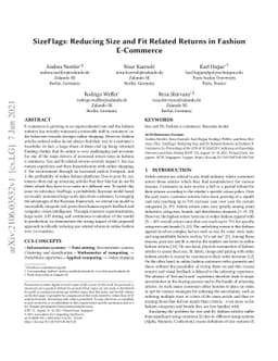 SizeFlags: Reducing Size and Fit Related Returns in Fashion E-Commerce