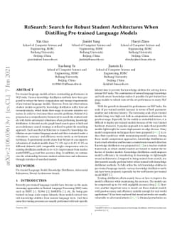 RoSearch: Search for Robust Student Architectures When Distilling
  Pre-trained Language Models