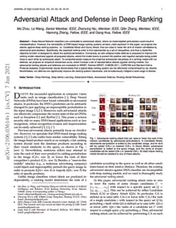 Adversarial Attack and Defense in Deep Ranking