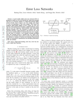 Error Loss Networks