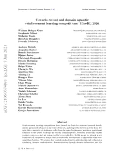 Towards robust and domain agnostic reinforcement learning competitions