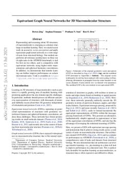 Equivariant Graph Neural Networks for 3D Macromolecular Structure