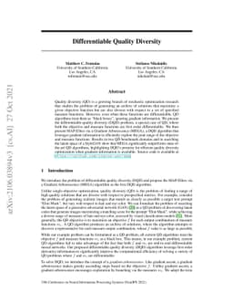 Differentiable Quality Diversity