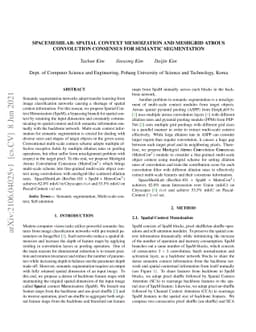 SpaceMeshLab: Spatial Context Memoization and Meshgrid Atrous
  Convolution Consensus for Semantic Segmentation