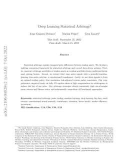 Deep Learning Statistical Arbitrage