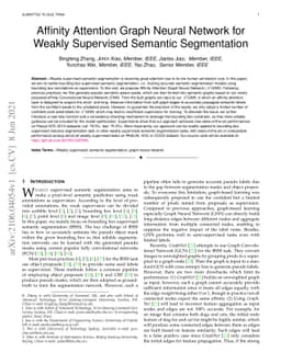 Affinity Attention Graph Neural Network for Weakly Supervised Semantic
  Segmentation