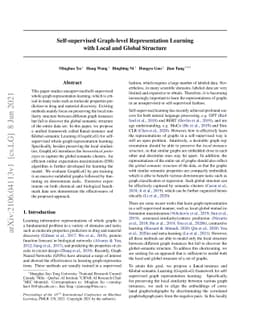 Self-supervised Graph-level Representation Learning with Local and
  Global Structure