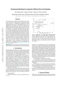 Broadcasted Residual Learning for Efficient Keyword Spotting