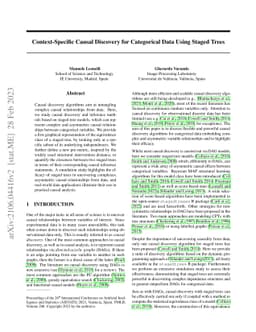 Context-Specific Causal Discovery for Categorical Data Using Staged
  Trees