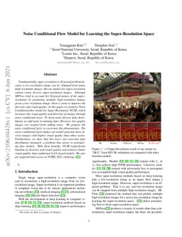 Noise Conditional Flow Model for Learning the Super-Resolution Space