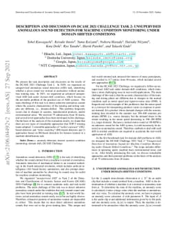 Description and Discussion on DCASE 2021 Challenge Task 2: Unsupervised
  Anomalous Sound Detection for Machine Condition Monitoring under Domain
  Shifted Conditions