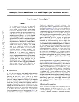 Identifying Linked Fraudulent Activities Using GraphConvolution Network