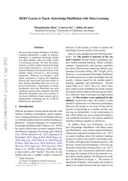 BERT Learns to Teach: Knowledge Distillation with Meta Learning