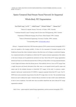 Spatio-Temporal Dual-Stream Neural Network for Sequential Whole-Body PET
  Segmentation