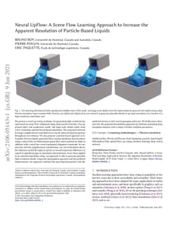 Neural UpFlow: A Scene Flow Learning Approach to Increase the Apparent
  Resolution of Particle-Based Liquids