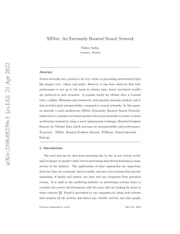 XBNet : An Extremely Boosted Neural Network