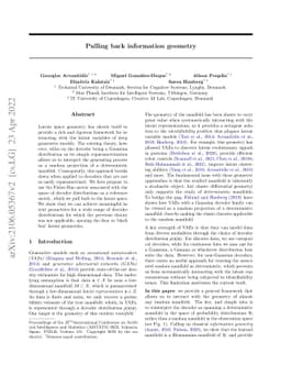 Pulling back information geometry