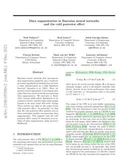 Data augmentation in Bayesian neural networks and the cold posterior
  effect