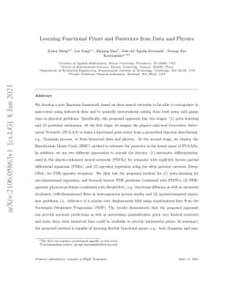 Learning Functional Priors and Posteriors from Data and Physics