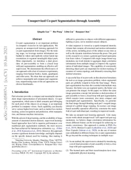 Unsupervised Co-part Segmentation through Assembly