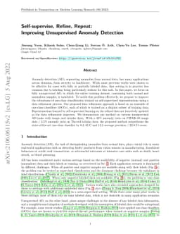 Self-supervise, Refine, Repeat: Improving Unsupervised Anomaly Detection