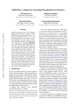 TellMeWhy: A Dataset for Answering Why-Questions in Narratives