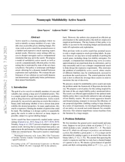Nonmyopic Multifidelity Active Search