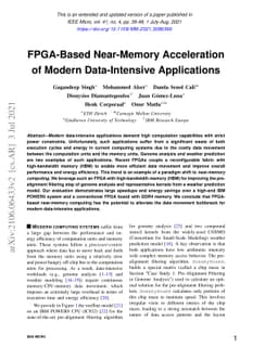 FPGA-Based Near-Memory Acceleration of Modern Data-Intensive
  Applications