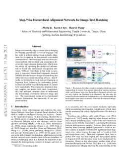 Step-Wise Hierarchical Alignment Network for Image-Text Matching