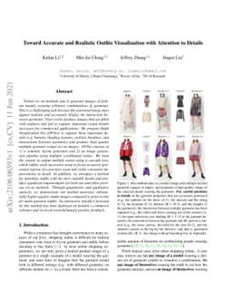 Toward Accurate and Realistic Outfits Visualization with Attention to
  Details